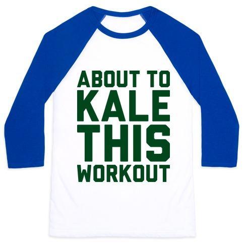 ABOUT TO KALE THIS WORKOUT UNISEX CLASSIC BASEBALL TEE