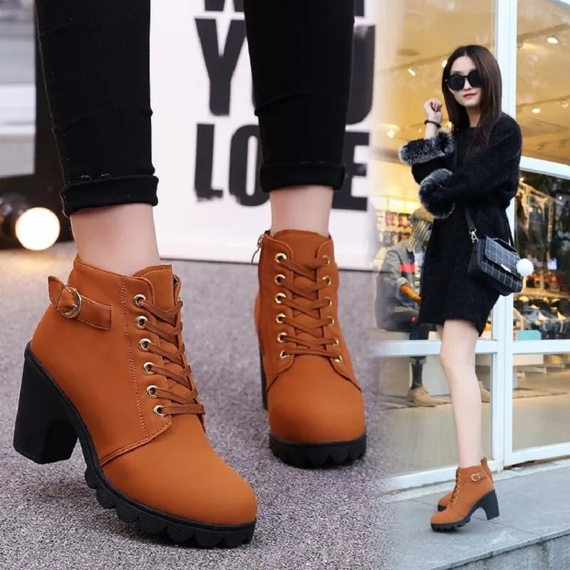 Spring Winter Women Pumps Boots