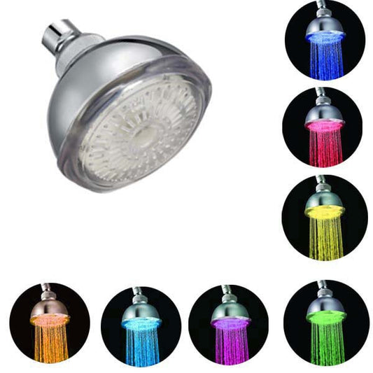 Romantic LED Shower Head Pressurized Water Saving Adjustable