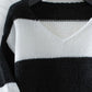 Color Block V-Neck Long Sleeve Sweater