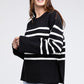 Ribbed Hem Stripe Sweater