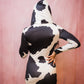 Cow Print Dress Long Sleeve Hooded