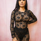 Vintage Fashion Lace Up Bodysuit