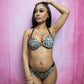 2 Piece Lace Underwear Leopard Print Bra Panty Set