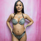 2 Piece Lace Underwear Leopard Print Bra Panty Set