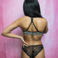 2 Piece Lace Underwear Leopard Print Bra Panty Set