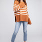 Ribbed Hem Stripe Sweater