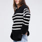 Ribbed Hem Stripe Sweater