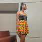 African mini kente skirt also summer wear