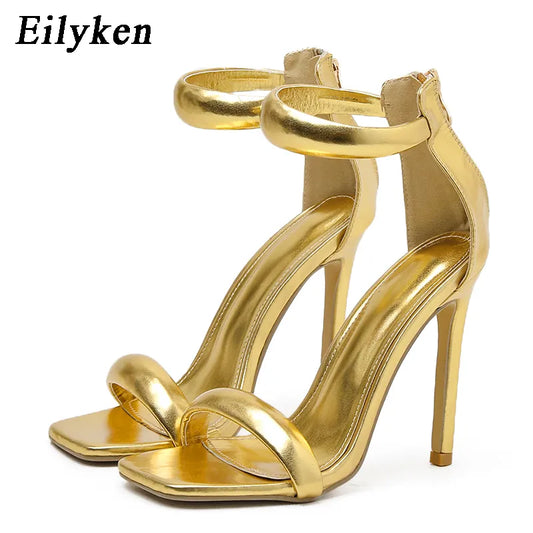 Toe High Heel  Sandals Sexy Buckle Strap Ankle-Wrap