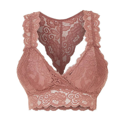 Women Vest Crop Wire Free Bra Lingerie Sexy Underwear Lace Push Up Elastic Wireless Brasieres Seamless Active Bras топ женский
