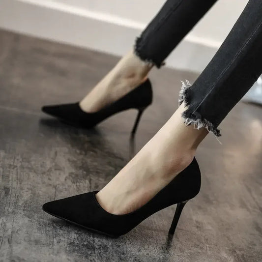 Pumps Suede High Heels