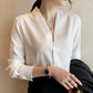 Professional Long Sleeve White Blouse