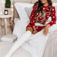 Women Knitted Sweater Dress Long Sleeve Elk Jacquard Red Crochet Pullovers Casual Christmas Style Crew Neck Sexy Vacation Outfit