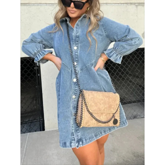 Shirt Dress Denim Jeans Dresses