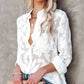 Mesh See Through Long Sleeve White Blouse