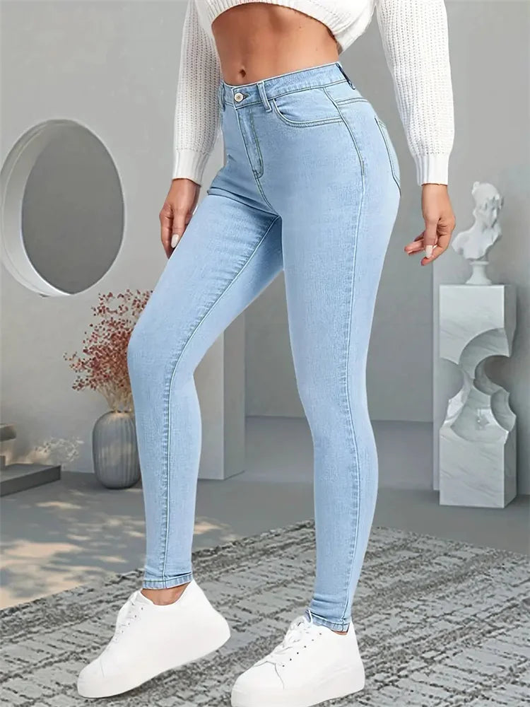 Women Stretch Skinny Jeans Slim Fit Pencil Jeans