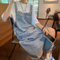 Denim Overall Dress Women Sleeveless Jeans Dresses Fashion Female Solid Slip Casual Loose Spaghetti Strap Dresses