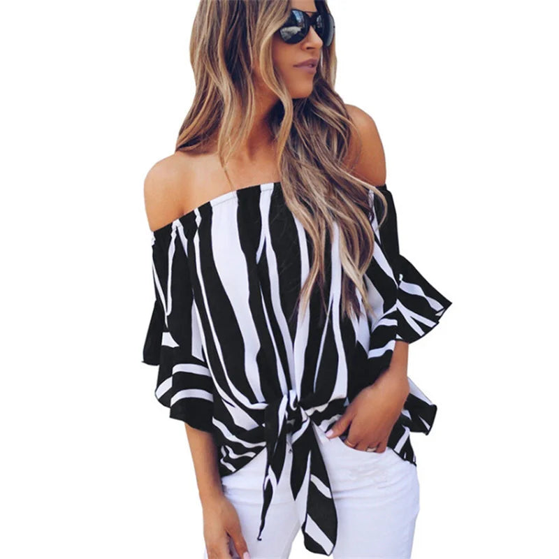 Solid Chiffon Blouse Casual Long Sleeve V Neck