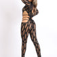 Sexy Cutout See Through Distressed Fabric Jumpsuit Party Clubwear