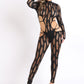 Sexy Cutout See Through Distressed Fabric Jumpsuit Party Clubwear