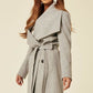 De La Creme Womens Wool Blend Large Lapel Duster Coat