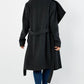 De La Creme Womens Wool Blend Large Lapel Duster Coat