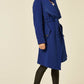 De La Creme Womens Wool Blend Large Lapel Duster Coat