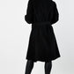 De La Creme Womens Wool Blend Large Lapel Duster Coat