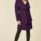 De La Creme Womens Wool Blend Large Lapel Duster Coat