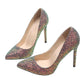 Powder Pink Glitter Heels
