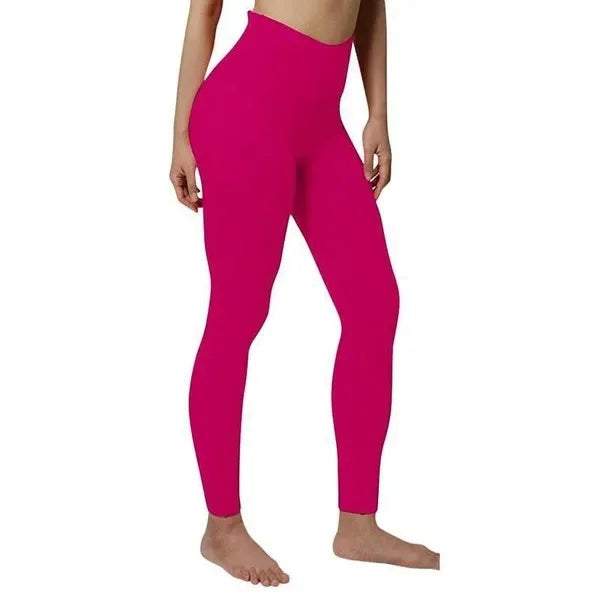 Solid Color Pants Yoga High Waist