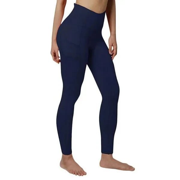 Solid Color Pants Yoga High Waist