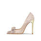 Rhinestone Bowknot High Heel Shoes
