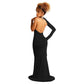 One Long Sleeve Backless Split Maxi Dresses