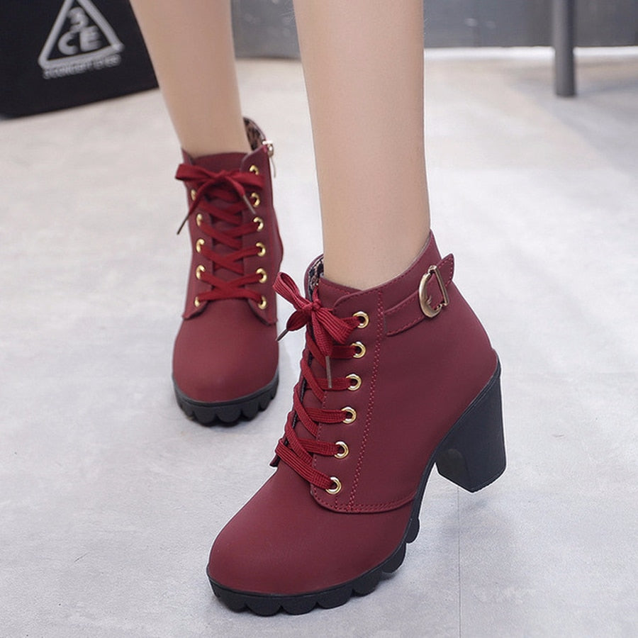 Spring Winter Women Pumps Boots