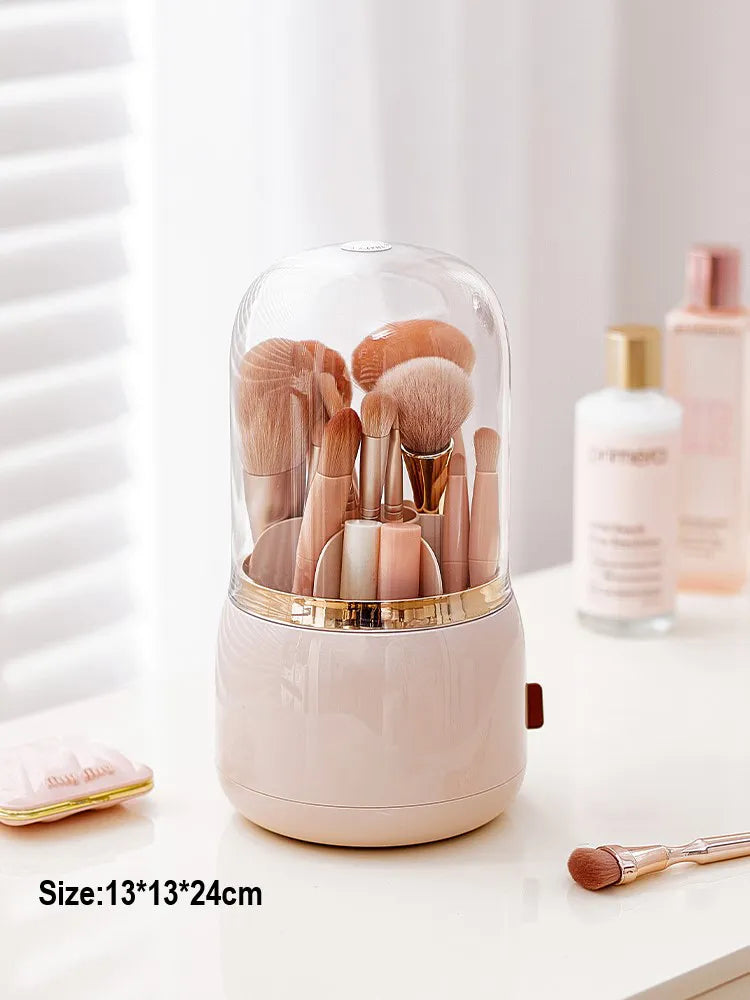 360° Rotating Makeup Organizer Makeup Brush Holder