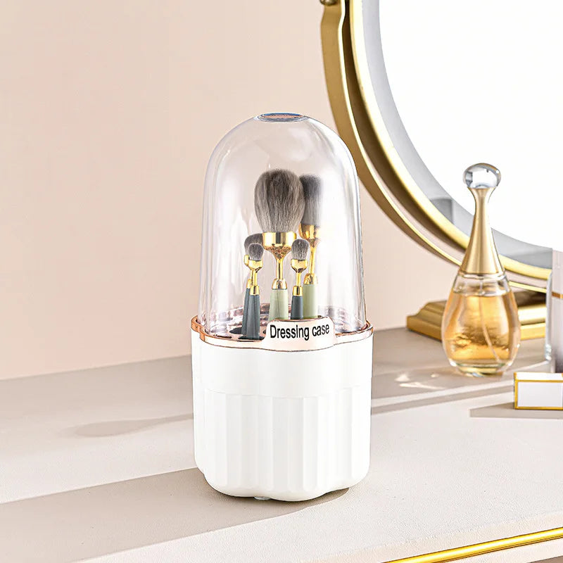 360° Rotating Makeup Organizer Makeup Brush Holder