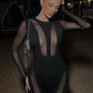 Sheer Women Romper