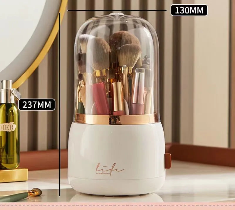 360° Rotating Makeup Organizer Makeup Brush Holder