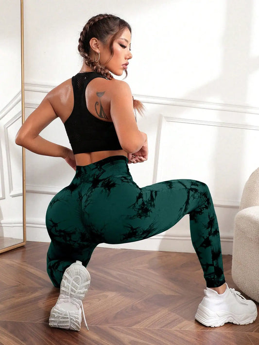 Tie Dye Yoga Pants Sport Leggings