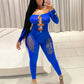 Sexy Hollow Out See Through Jumpsuits