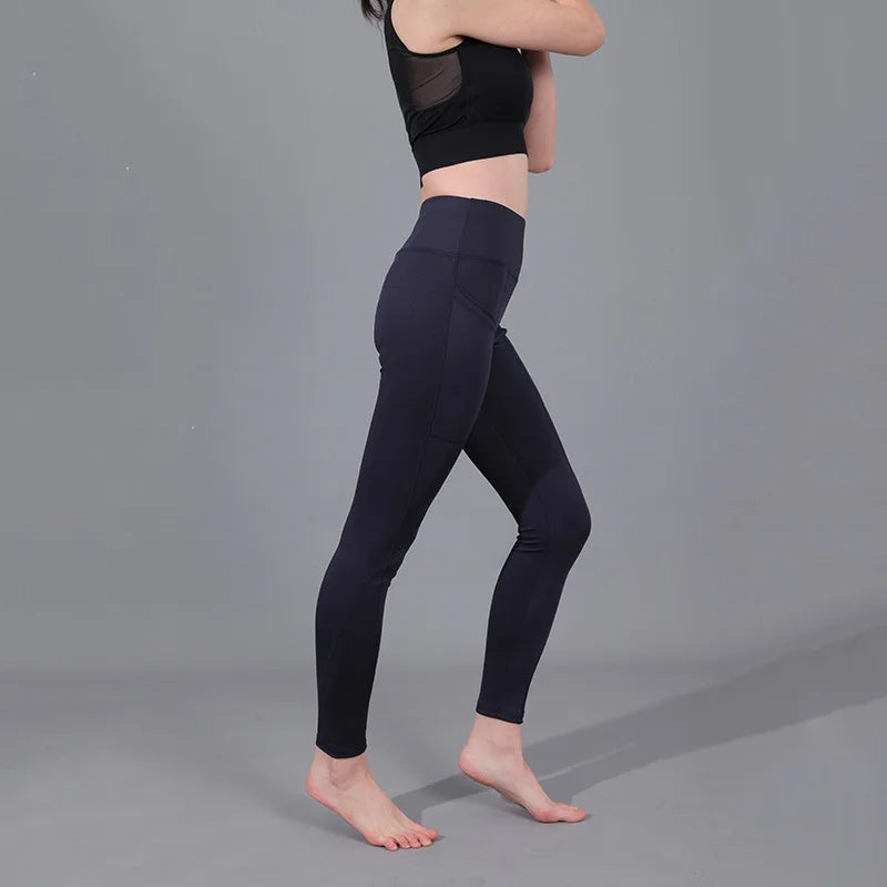 Solid Color Pants Yoga High Waist