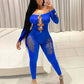 Sexy Hollow Out See Through Jumpsuits