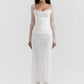 Elegant Sheer Long Sleeve Sexy Maxi Dress