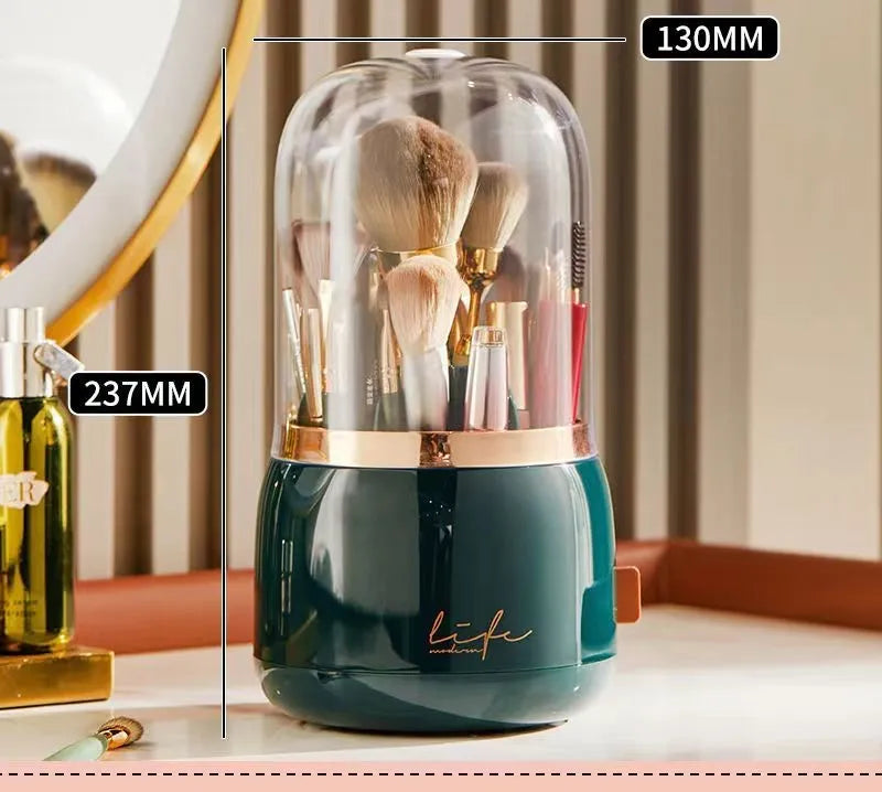 360° Rotating Makeup Organizer Makeup Brush Holder