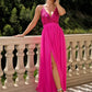 V-Neck Sequined Elegance - Backless Cocktail Charm