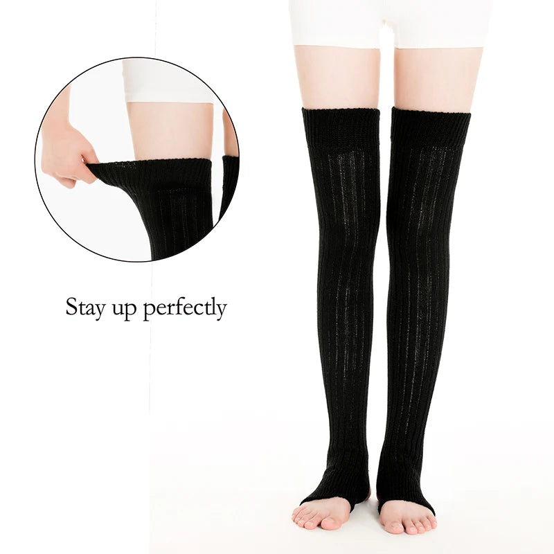 Leg Warmers Women Sexy Socks Over Knee Stockings