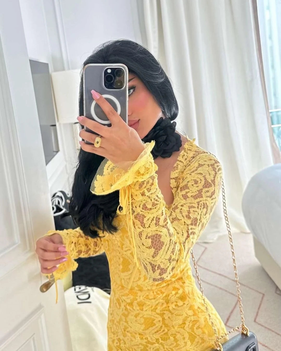 Yellow Lace Dress