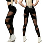 High Waist Leggings Mesh Stitching Cross Sports Pants